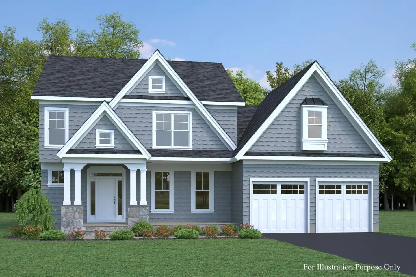 Roosevelt III Craftsman front exterior illustration