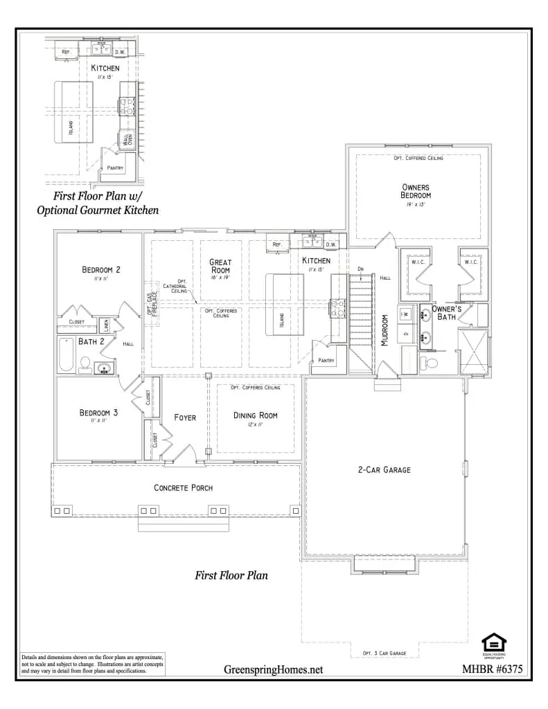 The Potomac Rancher First Floor Plan