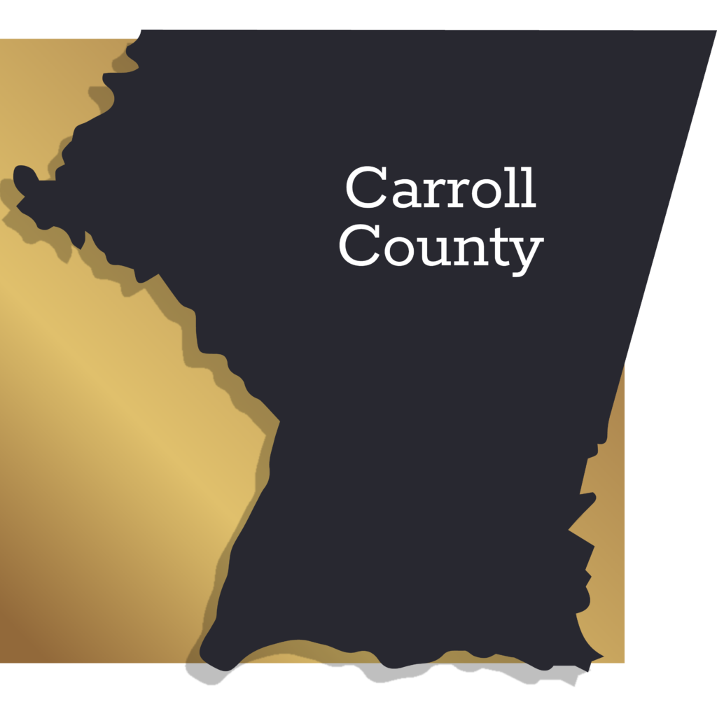 Carroll County map silhouette for custom homes builders in Maryland