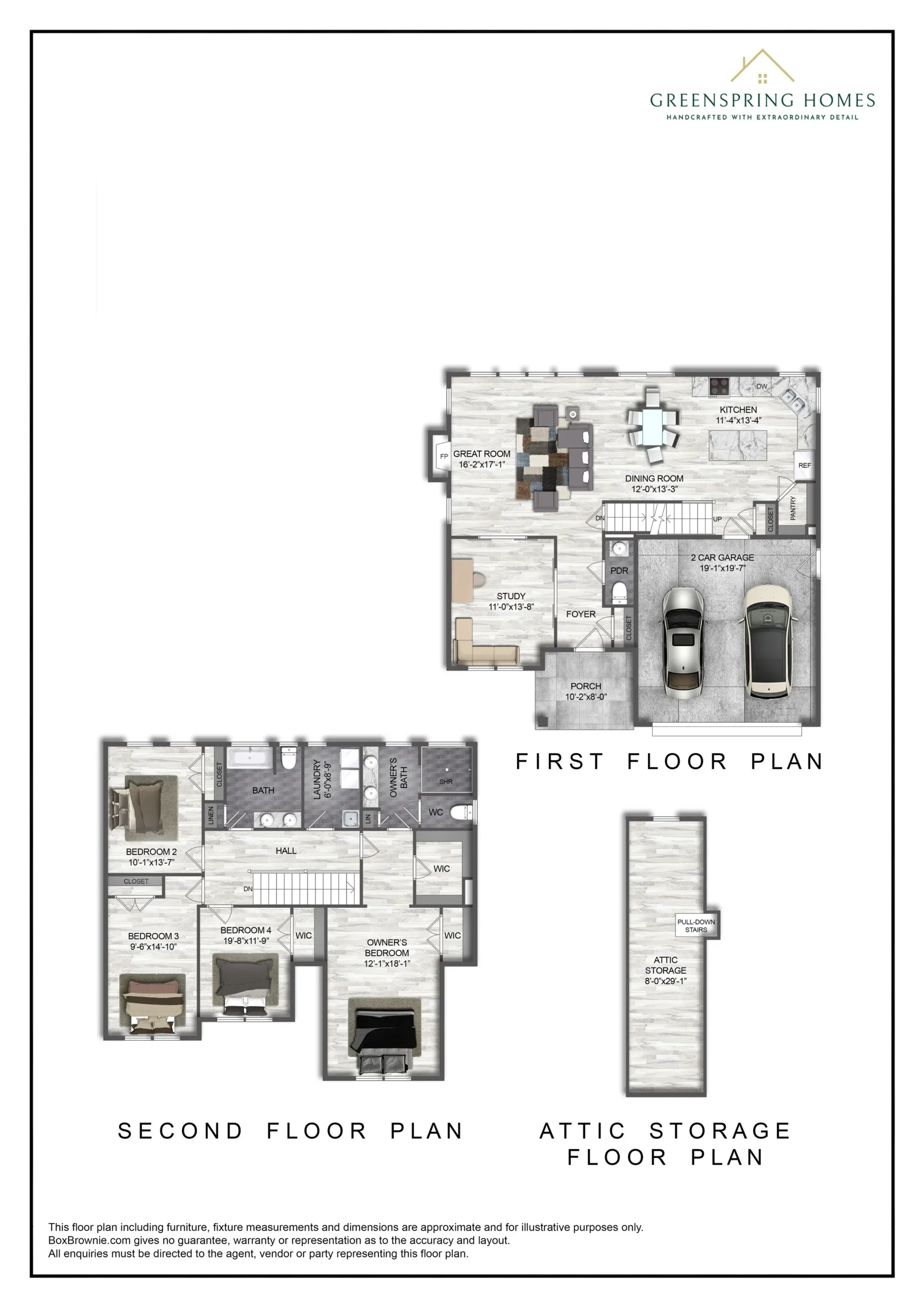The Arlington Farmhouse Arlington model home by Greenspring Homes