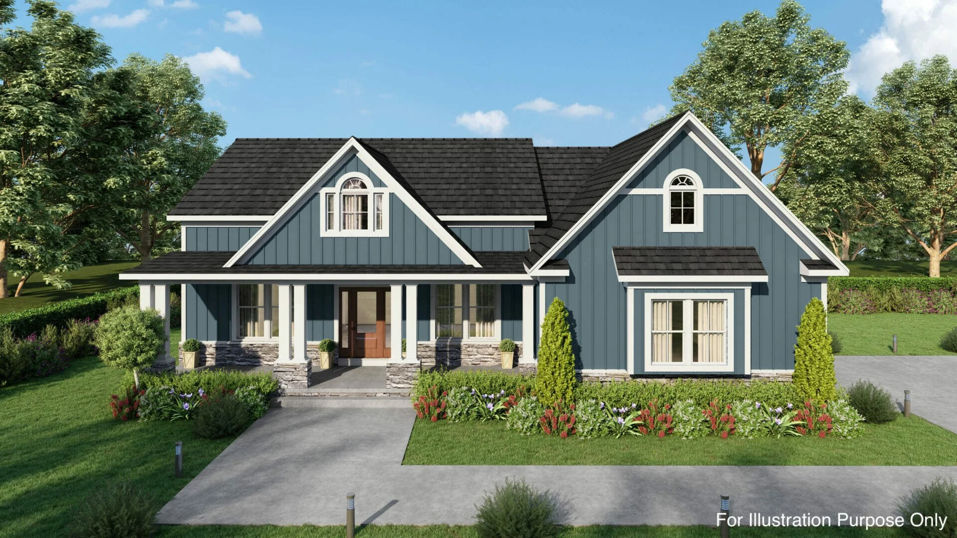The Potomac Rancher Potomac model home by Greenspring Homes