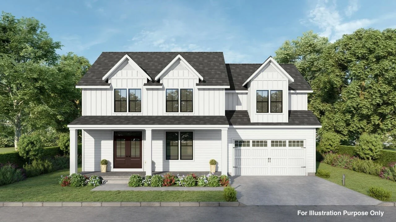 The Roosevelt I Farmhouse model home by Greenspring Homes