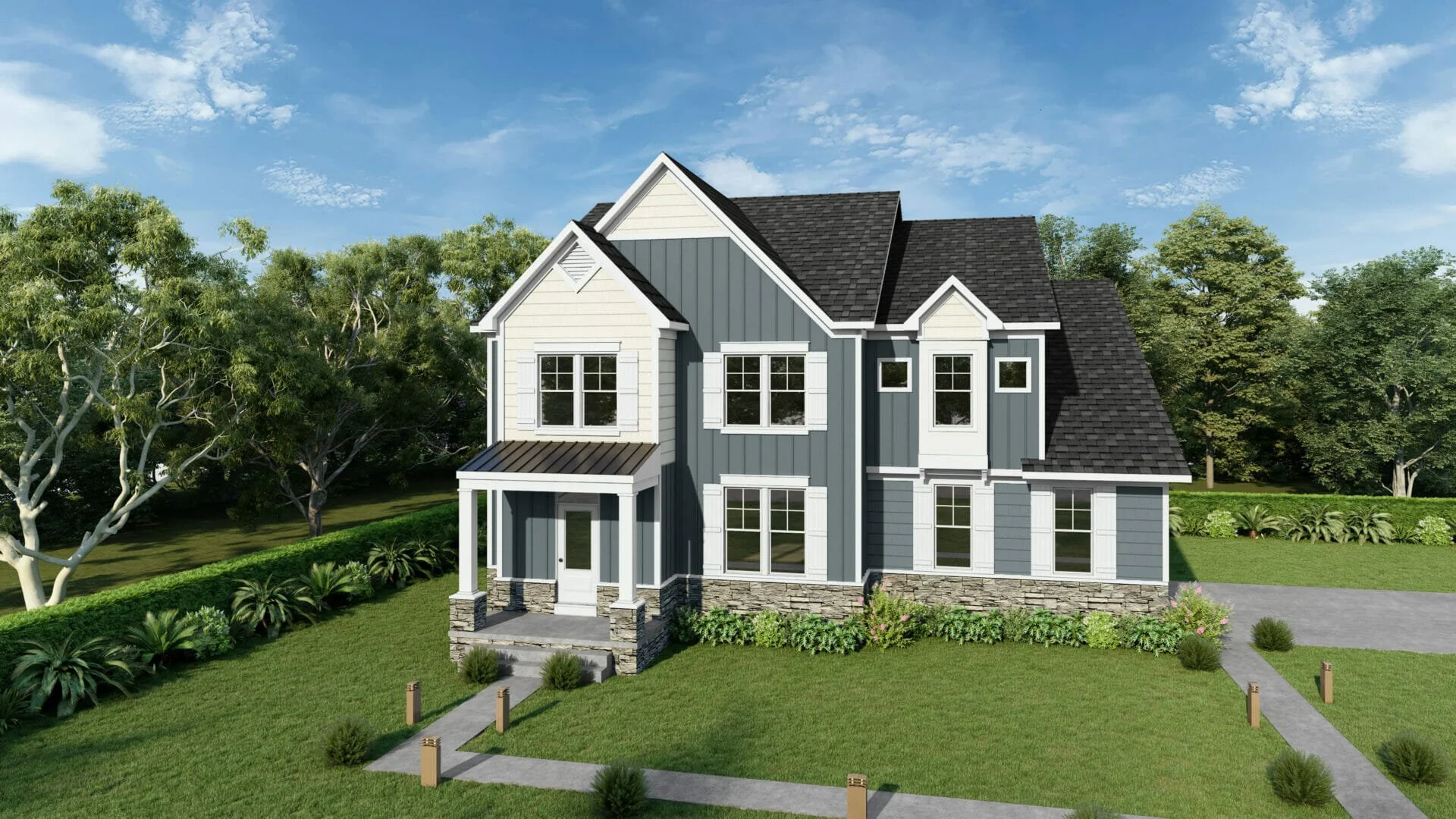The Roosevelt Ii Craftsman model home by Greenspring Homes