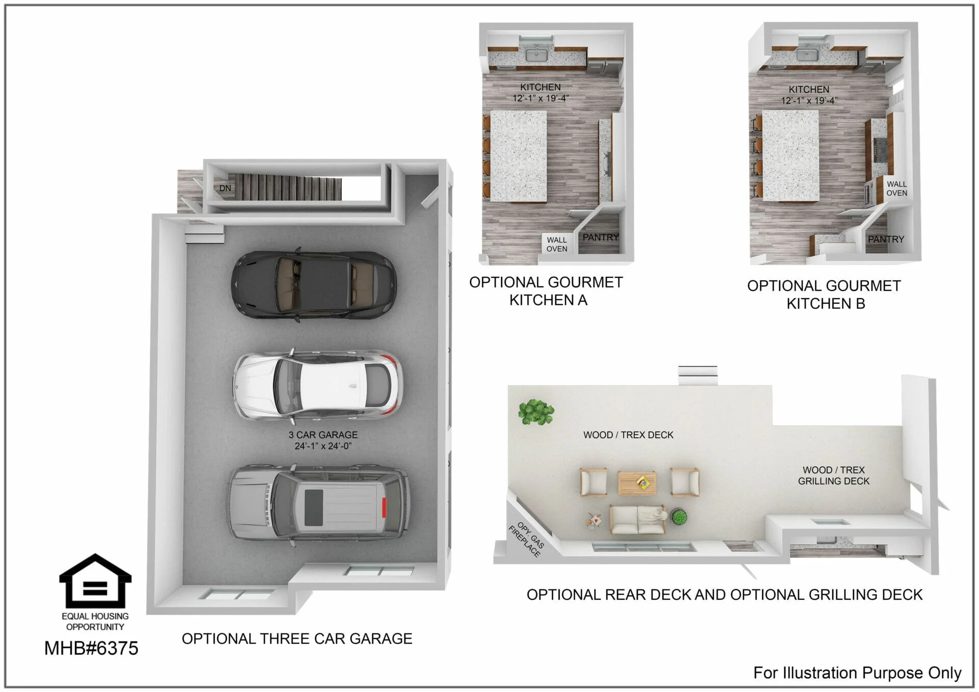 Optional floor plan for the Savannah Rancher Opt. by Greenspring Homes