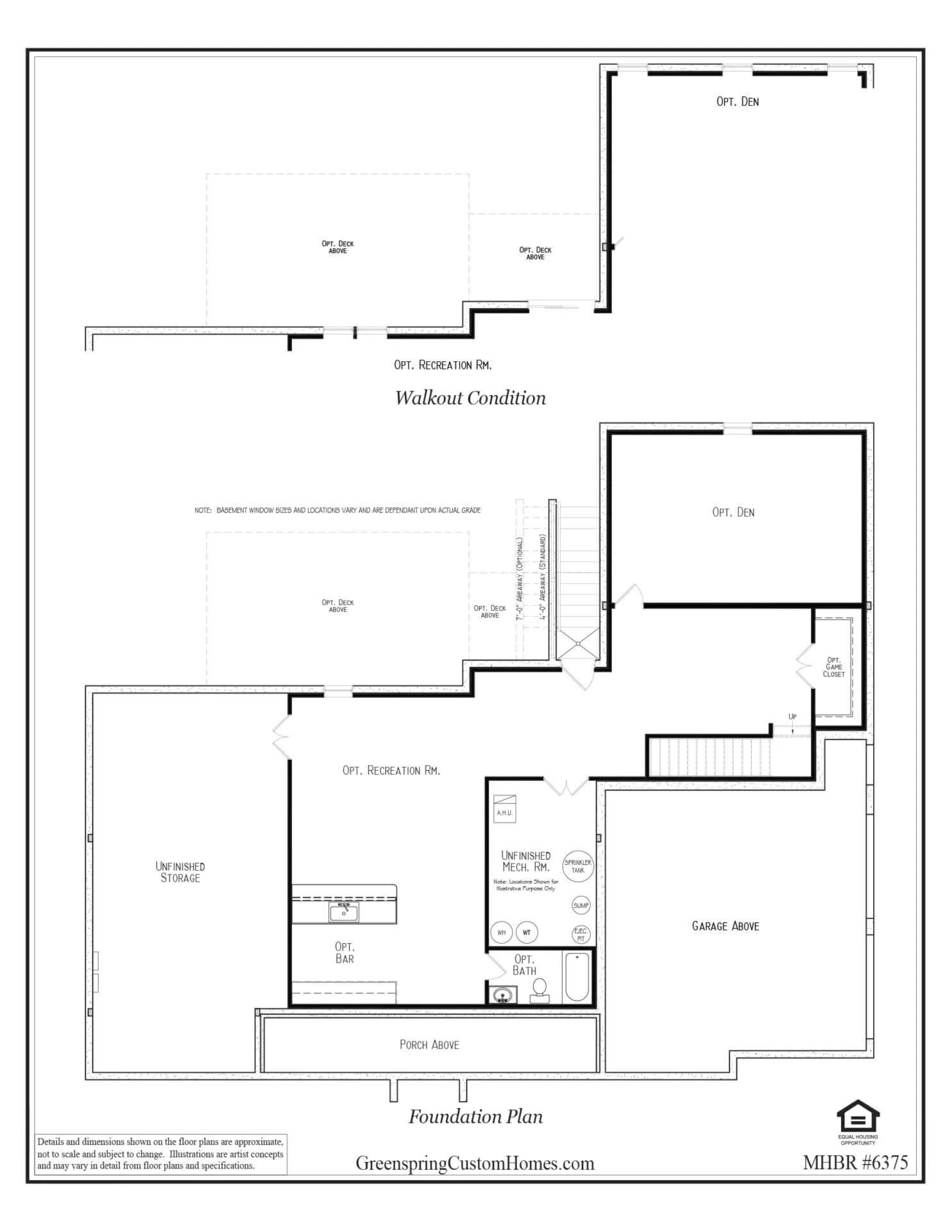 The Savannah Rancher Savannah model home by Greenspring Homes
