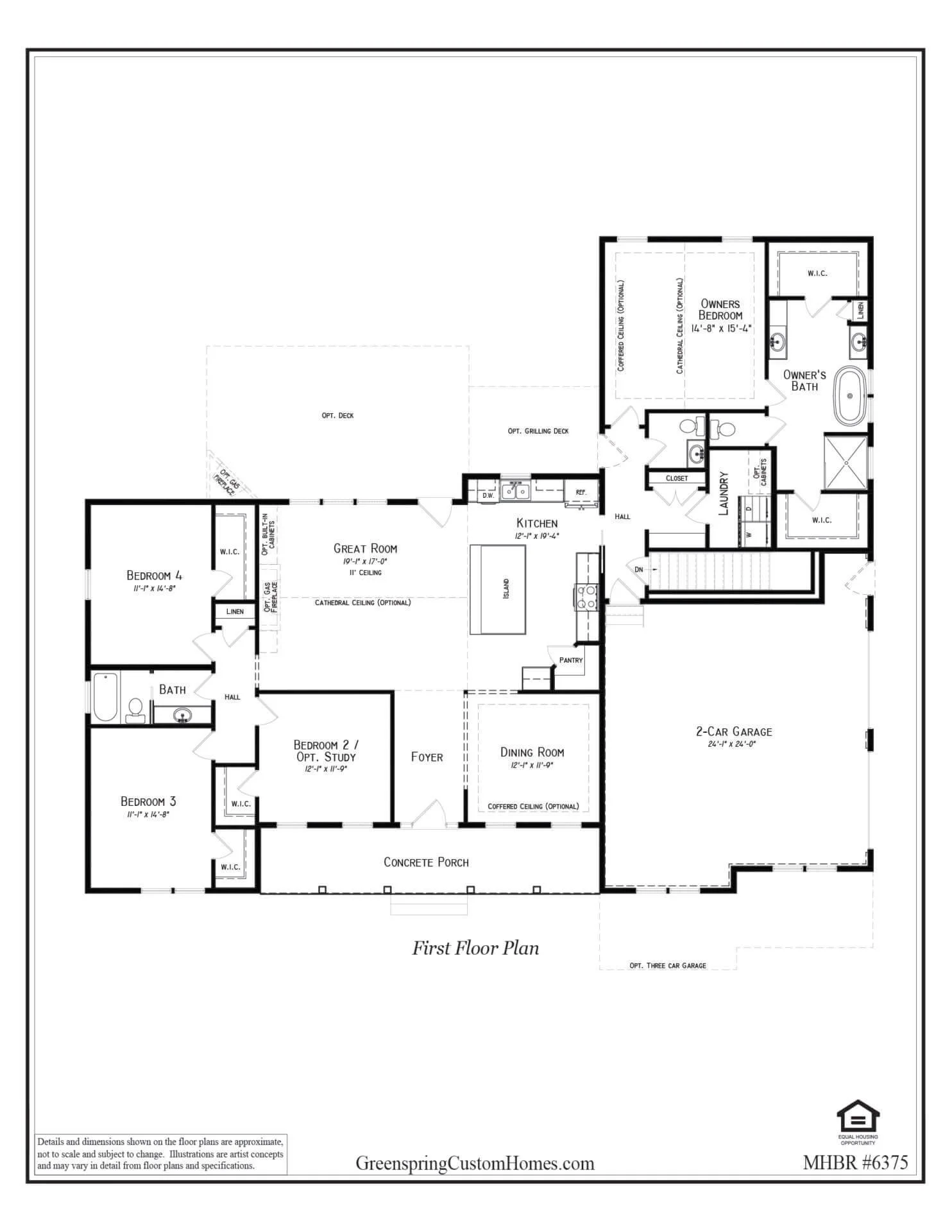 The Savannah Rancher Savannah model home by Greenspring Homes