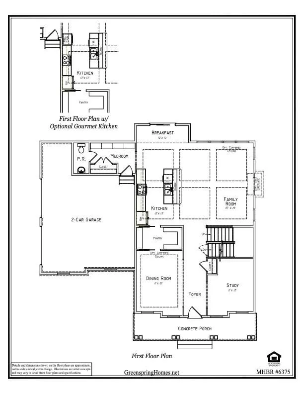 The Somerset model home by Greenspring Homes