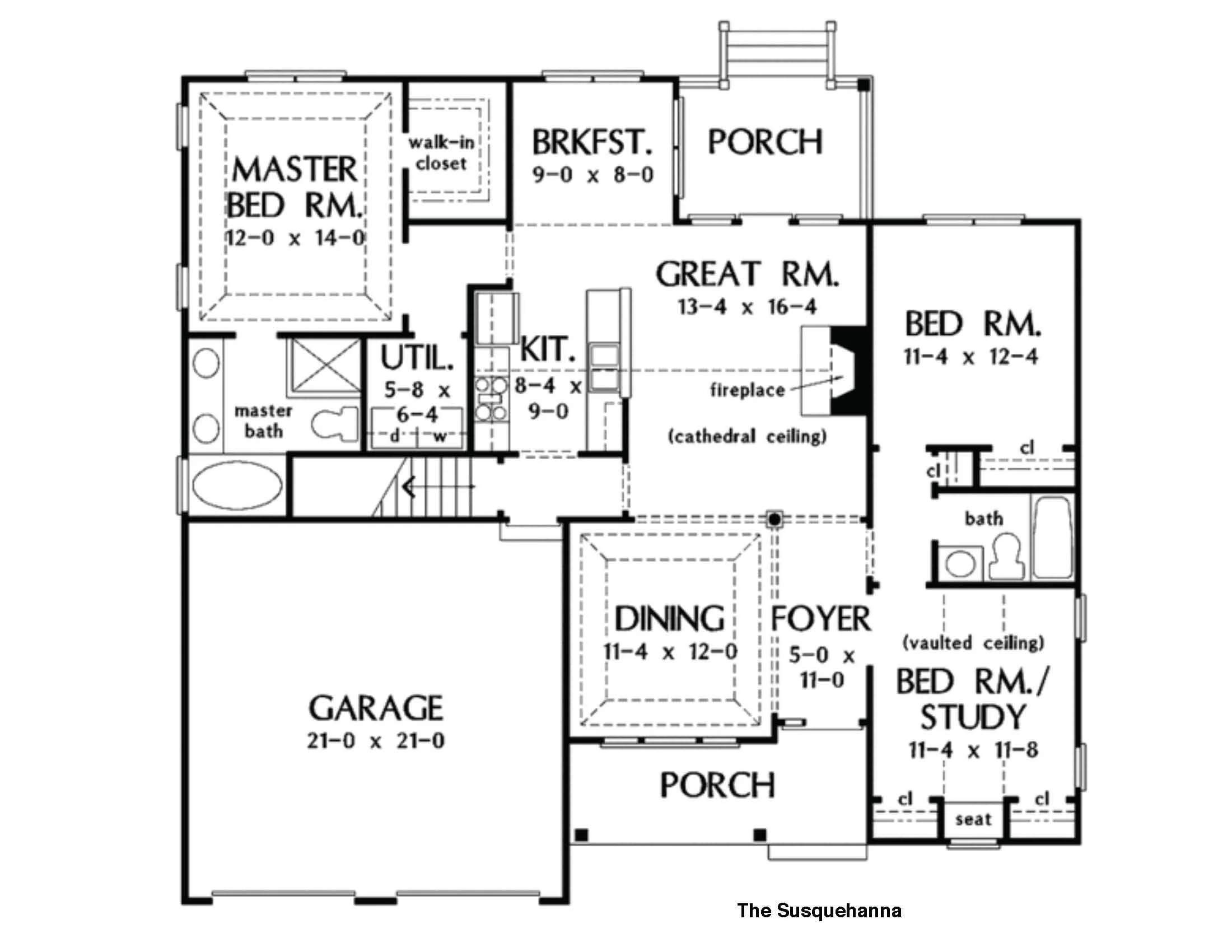 The Susquehanna Rancher model home by Greenspring Homes