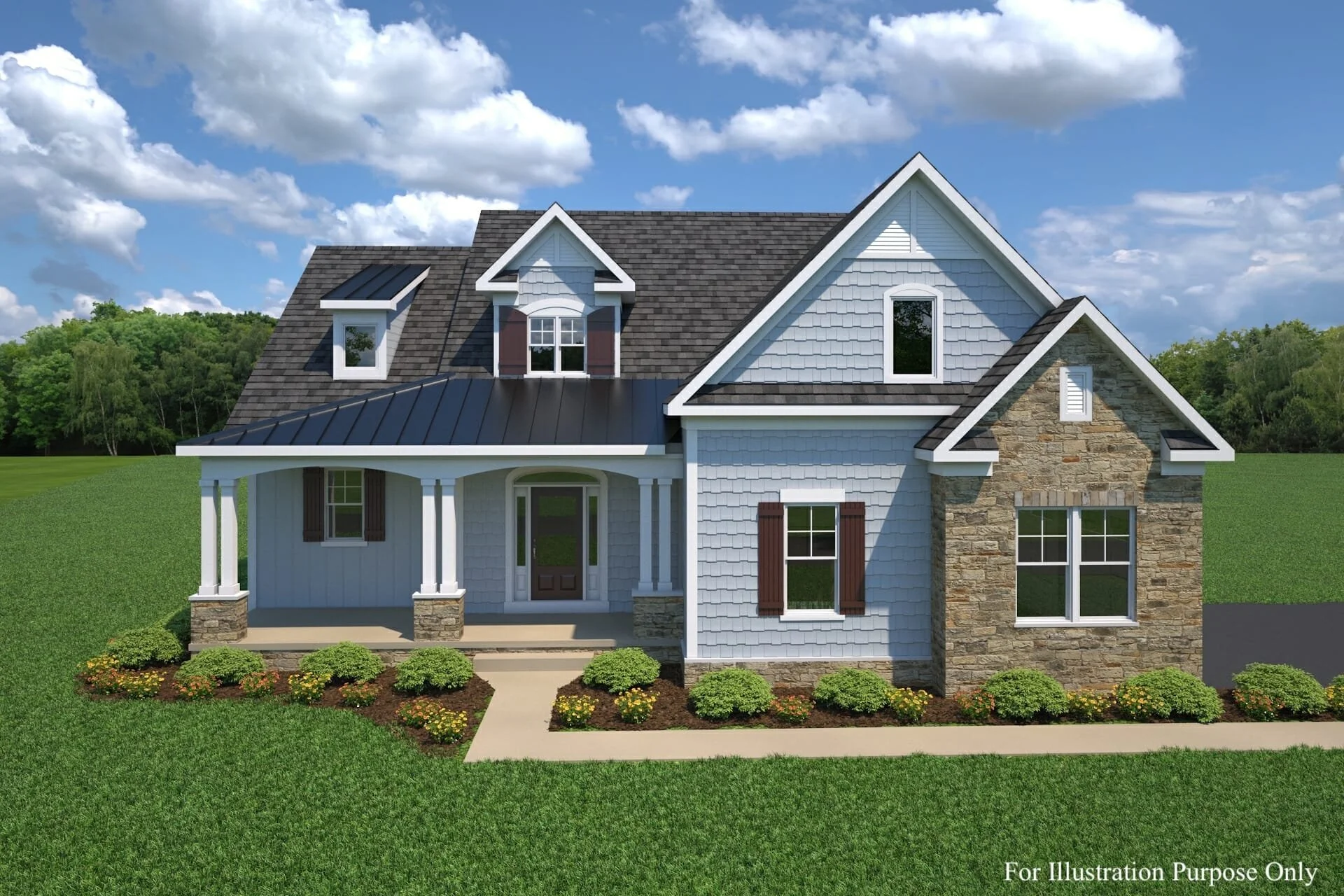 The Bynum model home by Greenspring Homes