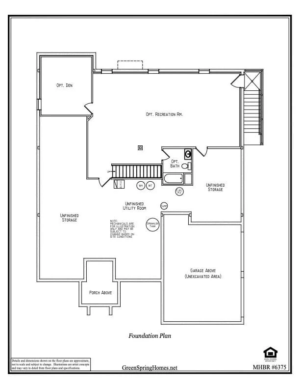 The Grant model home by Greenspring Homes